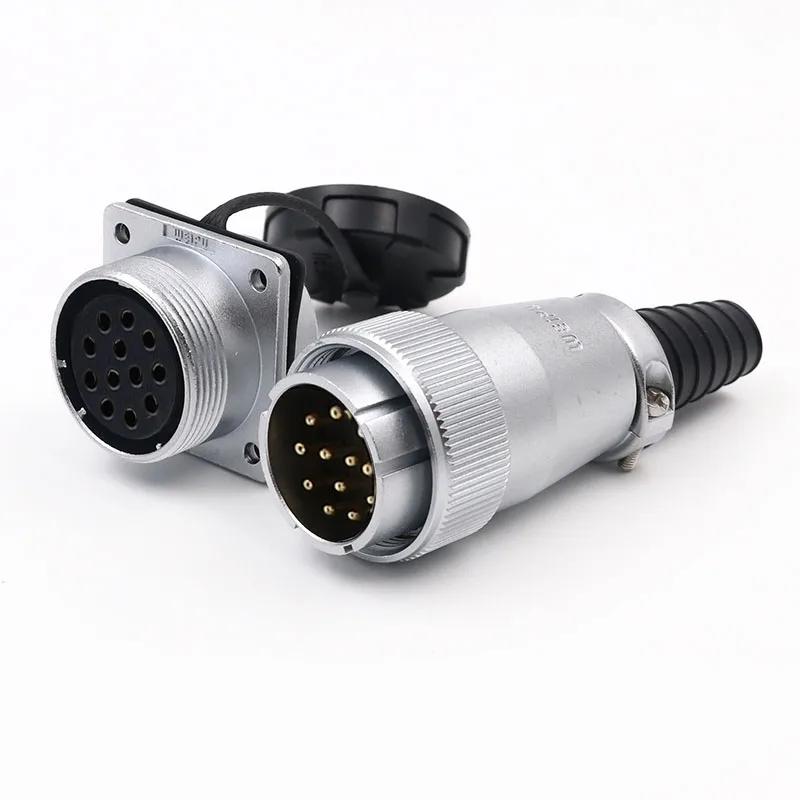 WEIPU WS32 TQ+Z M32 Solder 4 6 8 10 11 13 19 Pin Automotive Power Connector Adapter PCB Panel Mounting Male Plug Female Socket