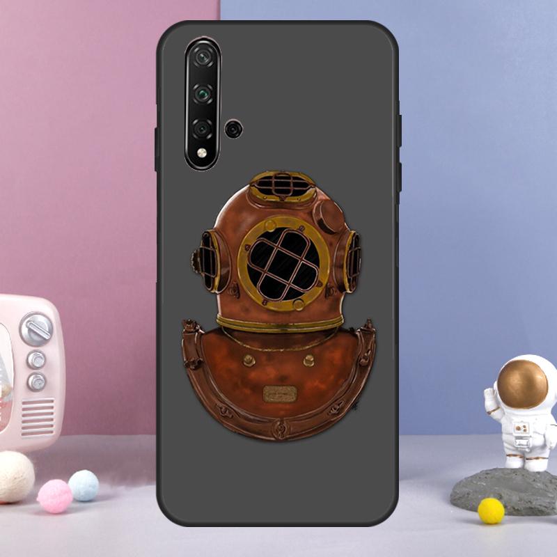 Scuba Diving Diver For Huawei Nova Y70 Y90 Y60 Y72 Y73 Y61 Y91 7i 8i 11i 12i 12s 9 10 SE P20 P30 P40 Lite Case