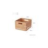 MUJI Stapelbarer rechteckiger Korb aus Rattan - Groß V Ca.. B35 x T36 x H24cm 18021826 Korb