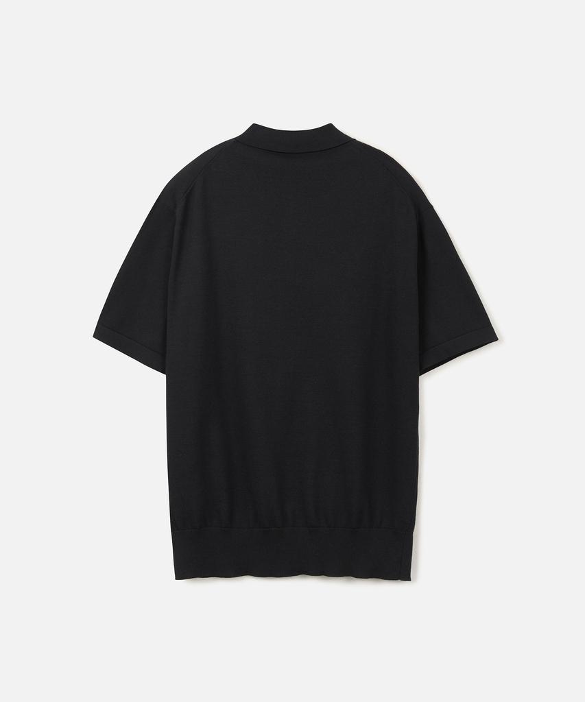 247Silijeu Supima Cotton Collar Half Knit Black (Type B)