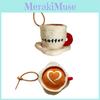 Adorable Short Plush Coffee Cup Plushie For Party Gifts And Bag Decorations