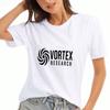 Vortex Research Wounisex Katoenen T-shirt, Premium Katoen Kwaliteit Grafische Print, Duurzaam, Casual Mode. Stijlvol Vortex Symbool Ontwerp, Perfect Voor Ev
