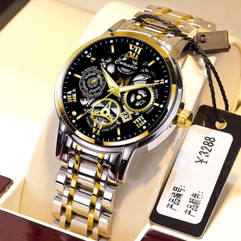 Swiss Luxury Brand Automatic Quartz Men's Waterproof Luminous Fashion Watch