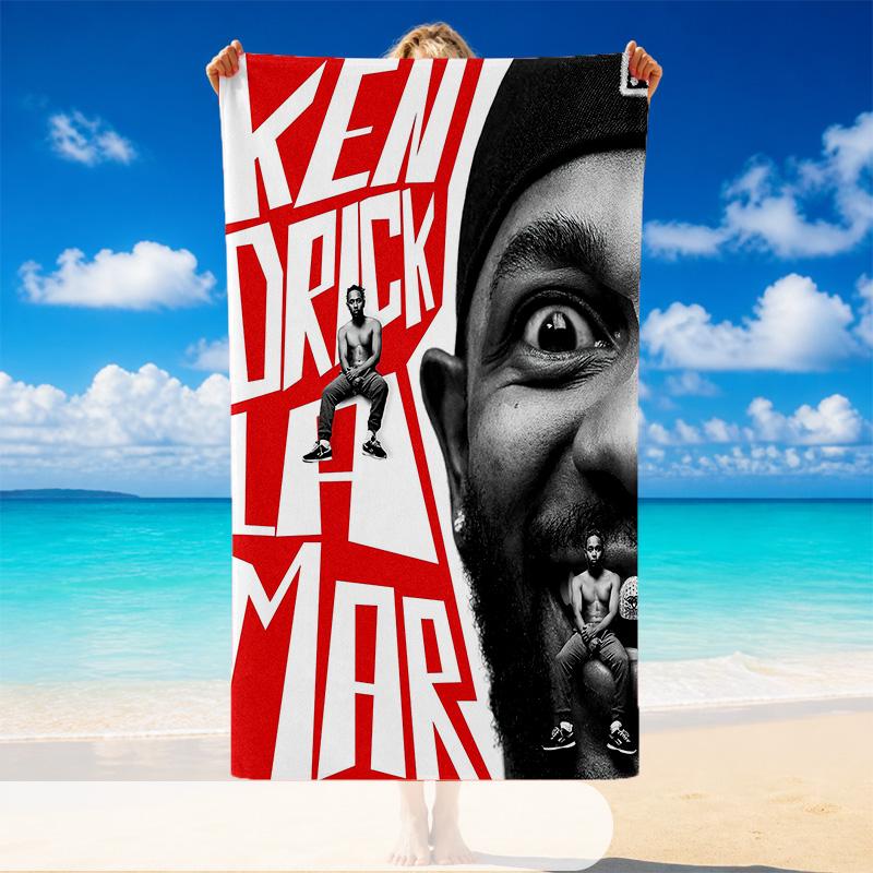 Kendrick Lamar Beach Towel, Soft Large Absorbent Towel For Beach Swimming Pool Travel Vacation