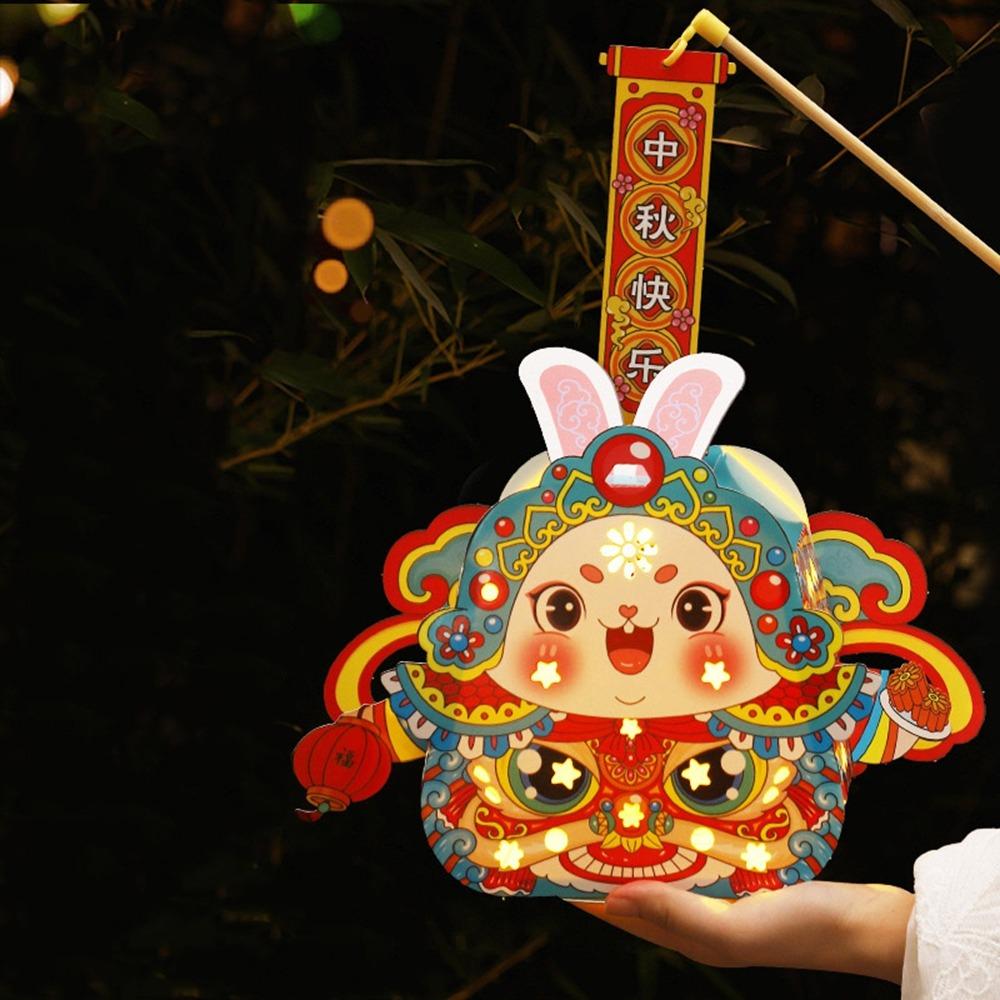 Cartoon Mid-Autumn Festival Lantern Chinese Style Rabbit Hanging Lantern Rabbit Lantern  Kids Gifts
