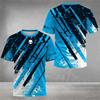 Men Fashion Short Sleeve 3d Print T Shirt Round Neck Summer Plus Size Tees