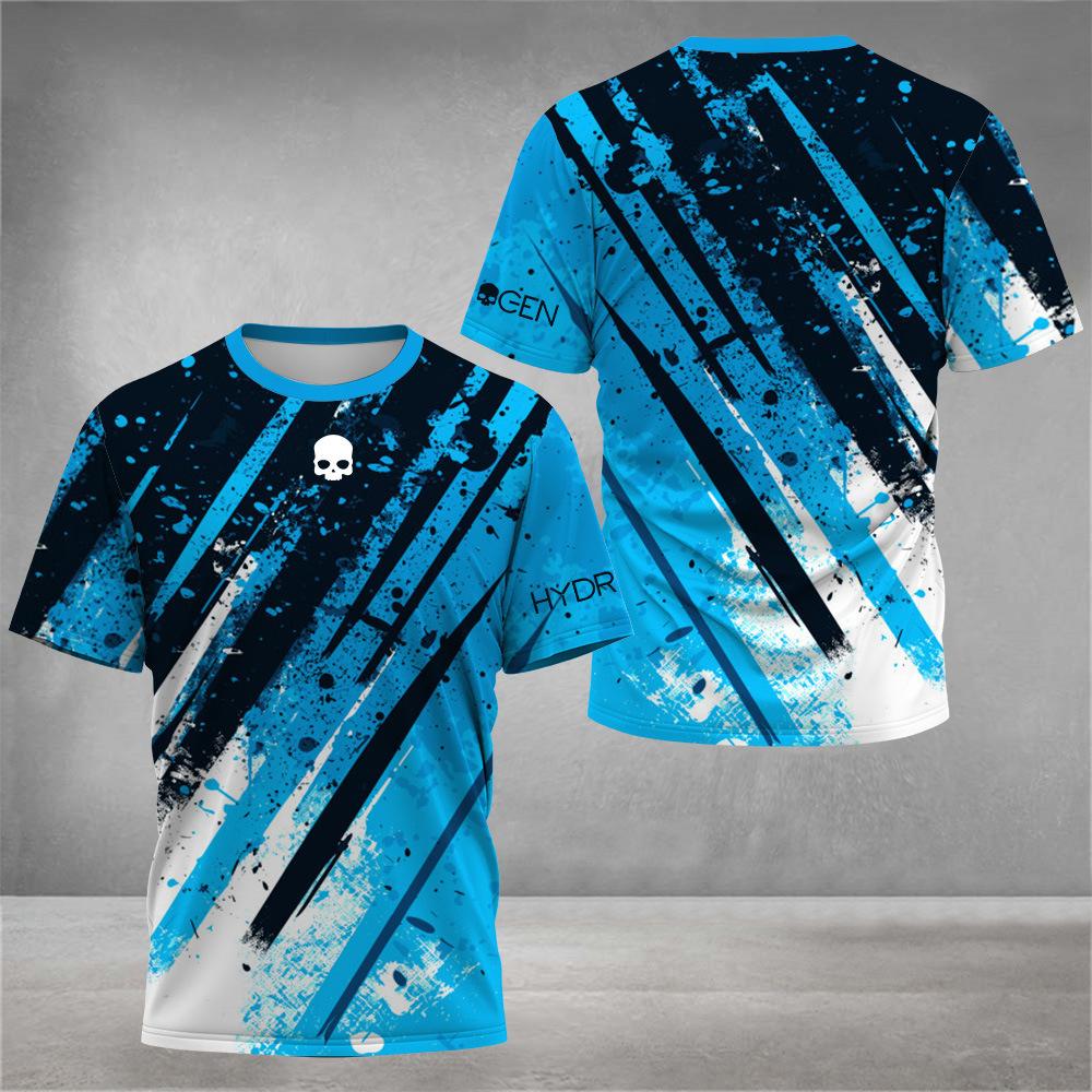 Men Fashion Short Sleeve 3d Print T Shirt Round Neck Summer Plus Size Tees