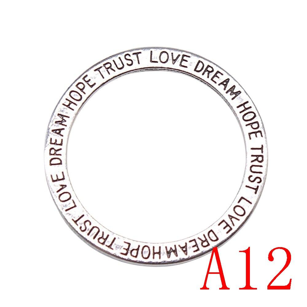 Big Circle Charms For smykker Making Accessori Decor Diy