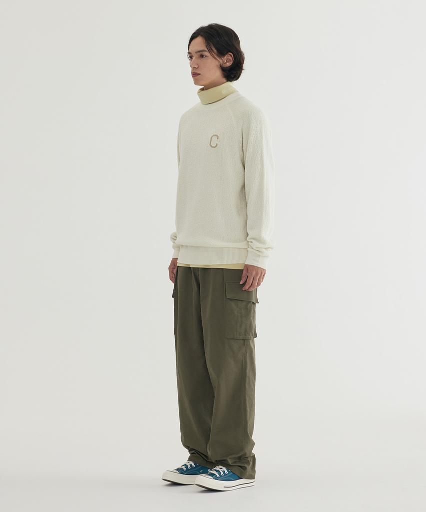 COVERNAT Middle C-Logo Knit Ivory