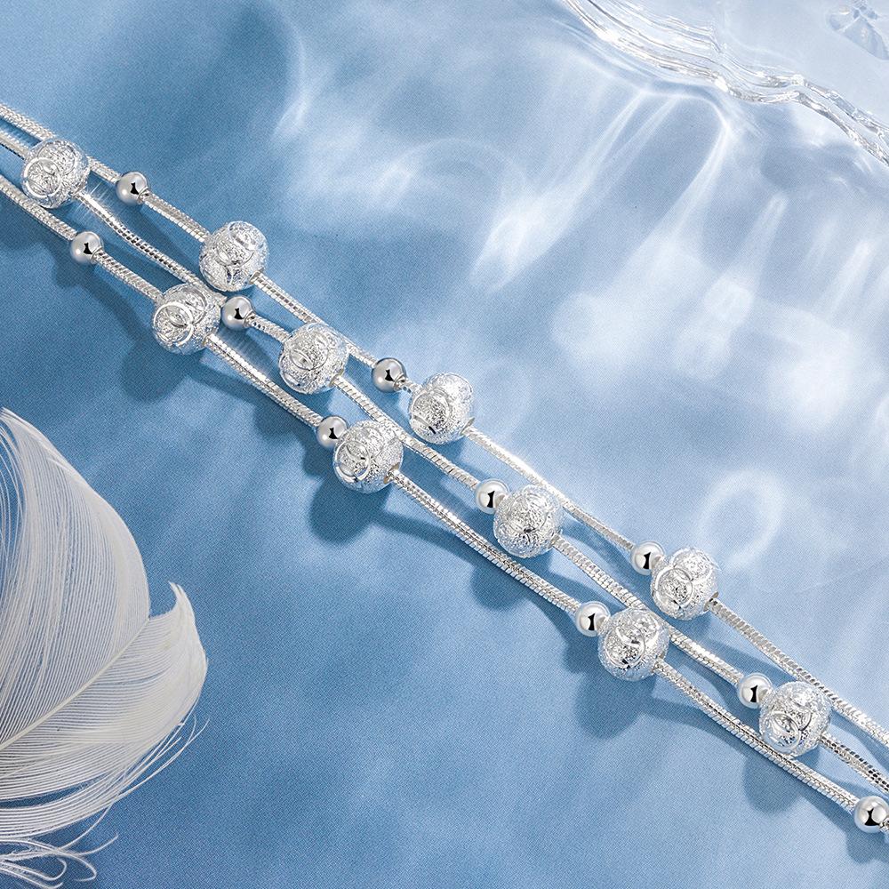 Lucky Beads Bracelets For Women Vintage Korean Double Layered Adjustable Chain Bracelet Luxury Party Jewelry