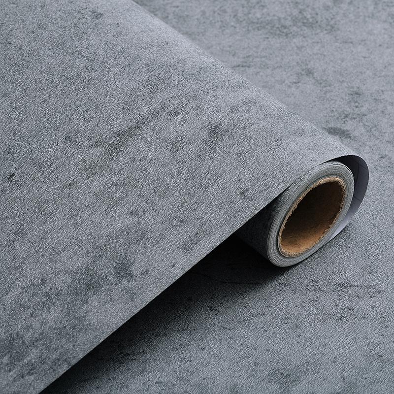 40/59cm Cement Grey Self-adhesive Waterproof Floor Stickers Home Decoration PVC Floor Stickers For Living Room TV background