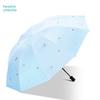 Paradise Umbrella Rain Or Shine Dual-Use Vinyl Sun Protection UV Sun Umbrella Small Portable Folding Sun Protection Good-looking Umbrella