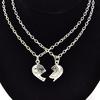 2 st Mode bästa vänner älskar hjärtat hänge par kedja halsband smycken present
