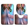 3D Landscape Bathroom Toilet Three-Piece Floor Mat Door Mat Bathroom Carpet