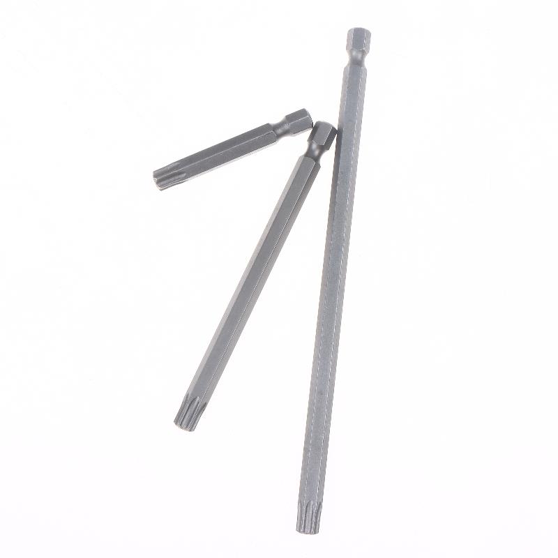 Magnetic Star Torx Bit Set, 8pcs, 50mm 100mm 150mm Length, Suitable for 1/4 Inch Hex Shank Drill Wrench