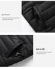 Men's USB Heated V-Neck Cotton Thermal Vest with Smart Temperature Control.