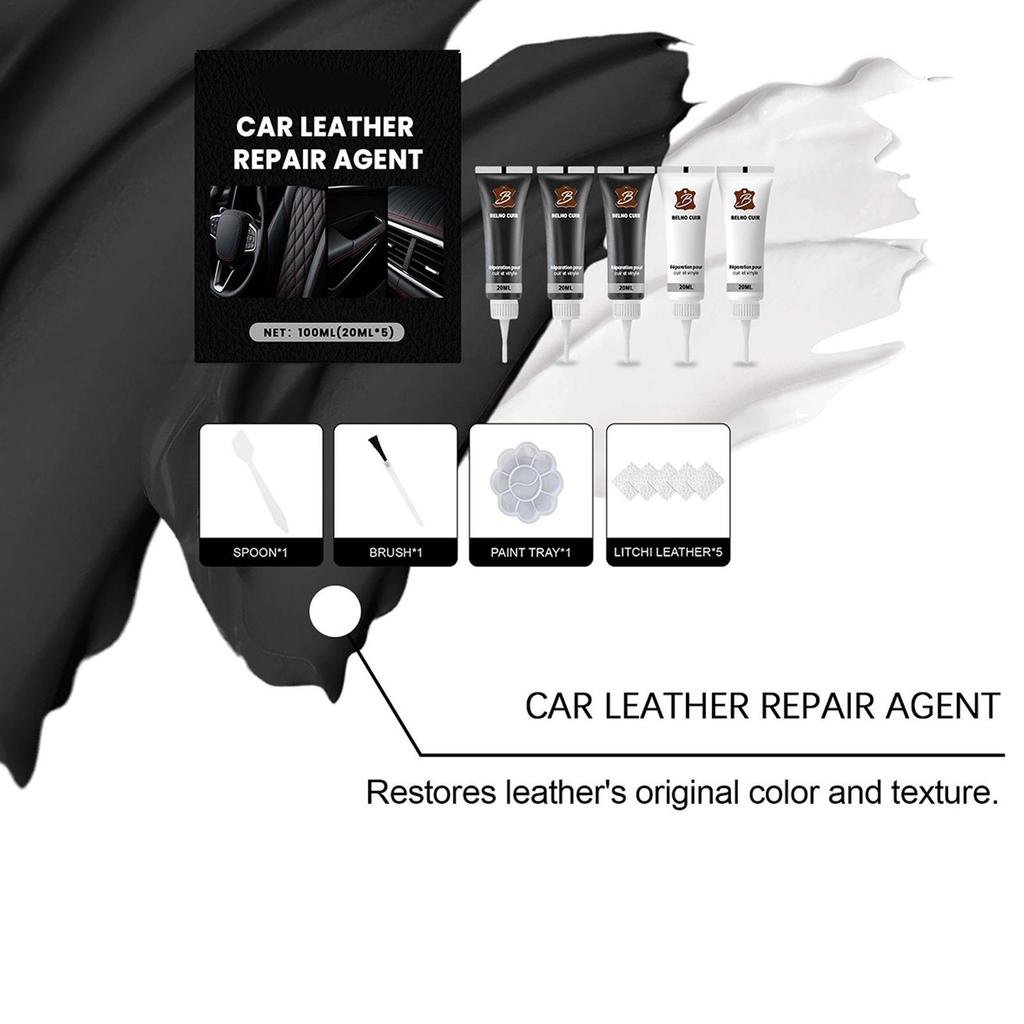 Automotive Leather Repair Kit Dashboard Renewed Color Paste Seat Scratches Removal Couch Saddle Handbag Furniture  Repair Tool