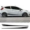 Car Side Stripes Vinyl Decals Door Racing Stripes Sticker Graphics Accessories For Fiesta MK7 3 Door 2008 - 2017 ST200