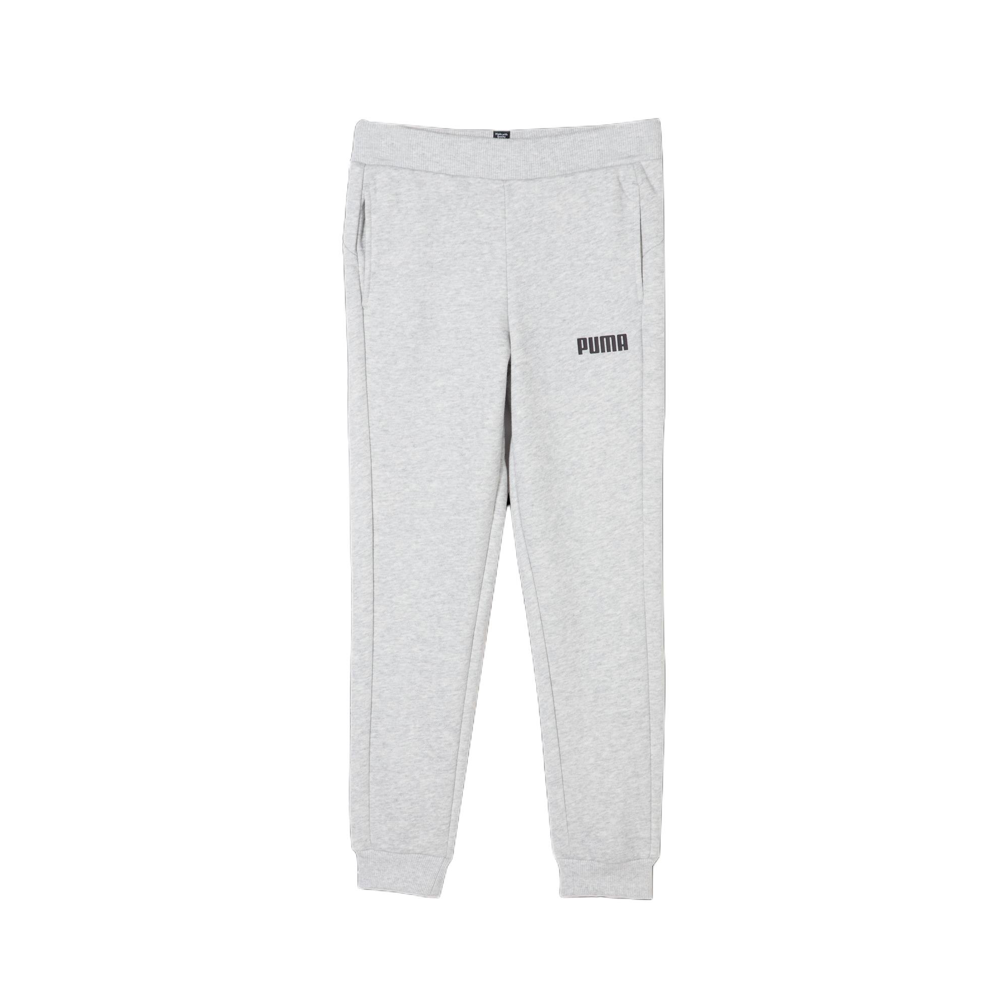

New PUMA Casual Pants Kids Light Mixed Gray 847592-02 140