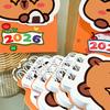 2026 Mini Capybara Desk Calendar Pocket Portable Daily  Calendar Planner Desktop Decoration Office Stationery