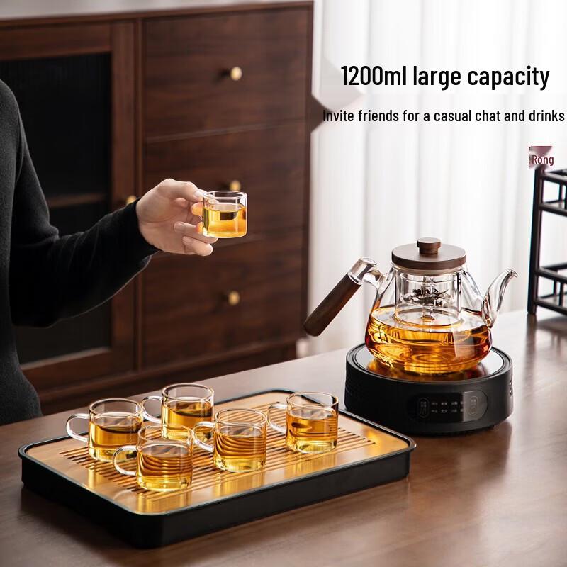 YIHUTEA Glass Teapot & Electric Tea Stove Set