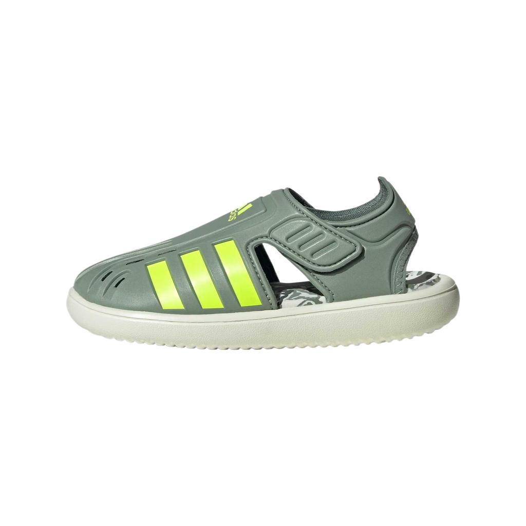 Adidas Water Sandal PVC Fabric Comfortable Stylish Aesthetic Simple Low Top Kids Sandals Kids Sandals Silver-Grey Bright-Lemon-Yellow Ivy-Green JH9502