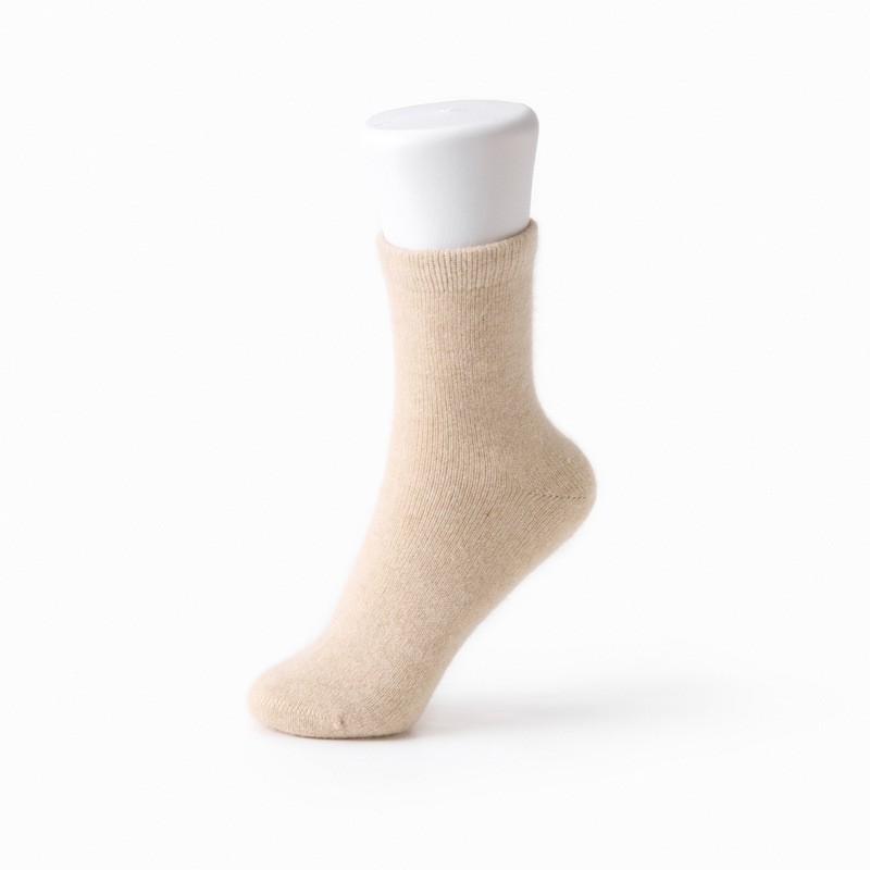 100% Cashmere Mid Calf Socks Unisex Solid Color Breathable Warm Casual All