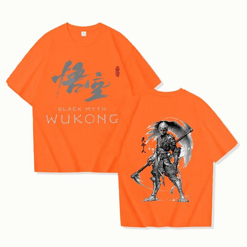 New Hot Game Black Myth: Wukong Print T Shirt Women Men Short Sleeve Tops Tees Summer Fashion Loose Casual T-shirt