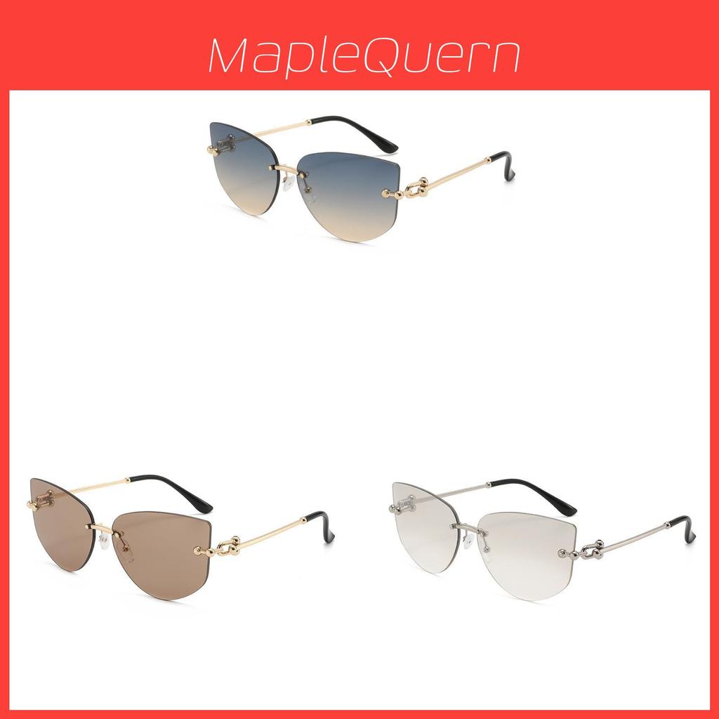 Fashion Geometric Unisex Frameless Square Sunglasses With Uv400 Protection For Outdoor Activities
