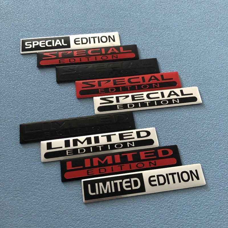 3D Aluminium Car Trunk Badge Decal Special Limited Edition Scratch-Resistant Sticker for Vehicle Personalized Decor