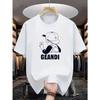 2026 Summer New Men 100_ Cotton Cartoon Character Printed Short Sleeve Top Outdoor Sports and Leisure Breathable T-shirt