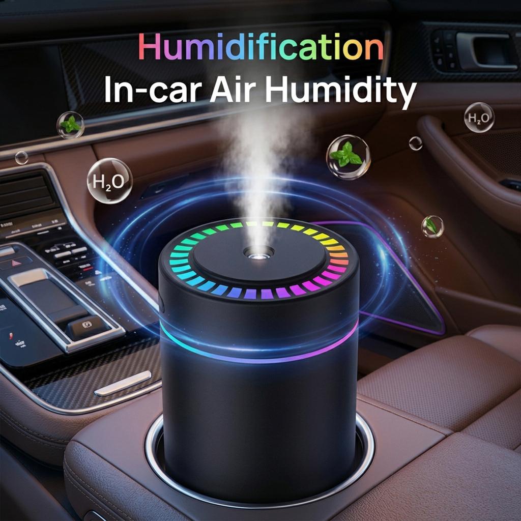 RGB Mini Air Humidifier 180ML Aroma Diffuser Essential Oil Purifier Fine Mist Maker Lights Ultra Quiet USB For Car Home Bedroom