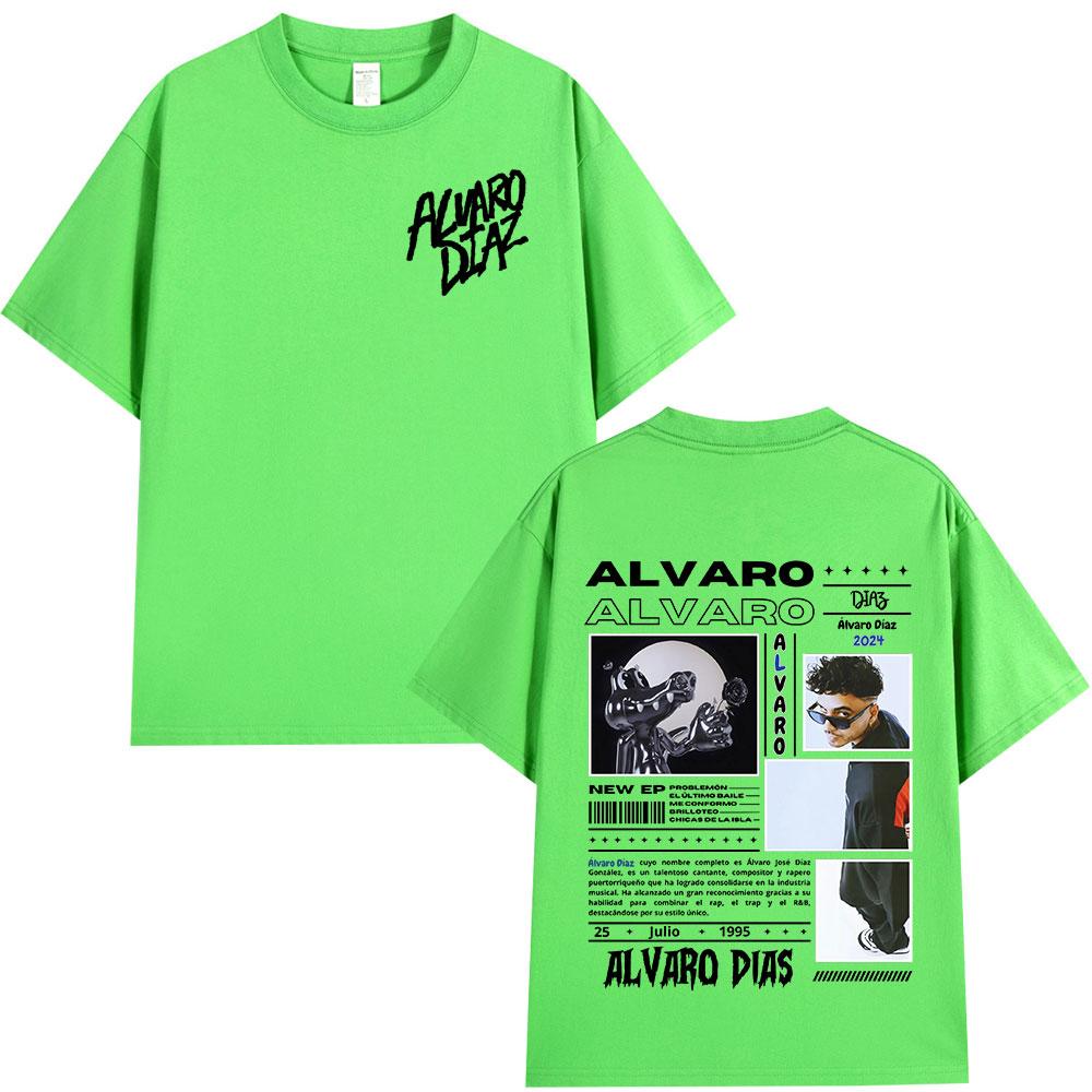 Alvaro Diaz Sayonara Album Graphic T Shirts Unisexs Clothing Hip Hop Fashion Oversized Short Sleeve Tshirt Casual Cotton Tshirts