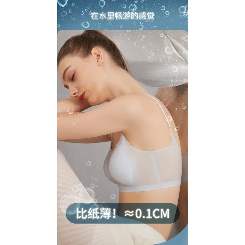Womens Seamless No Underwire Ultra Thin Breathable Comfortable Large Bust Vest Style Bra
