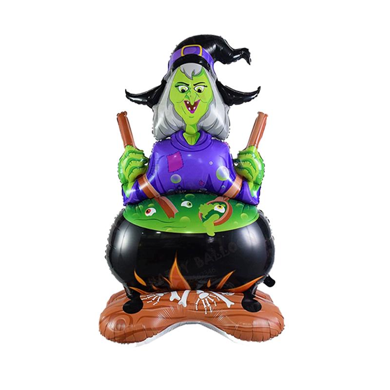 1Pc Halloween Theme Witch Grim Reaper Balloon Set 2026 Halloween Party Decoration Supplies Baby Shower Helium Globos