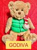 [USED] GODIVA Teddy Bear 2016 Christmas (Excellent Condition)