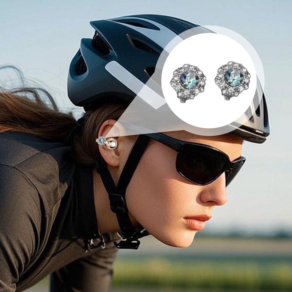 1PC Rhinestone Decor For Clip On Earbuds Open Ear Earphone Decoration DIY Removeable Zirconia D V5A4