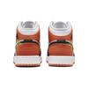 Air Jordan 1 Mid GS Floral Kids Sneakers Orange White Black DQ8390-100