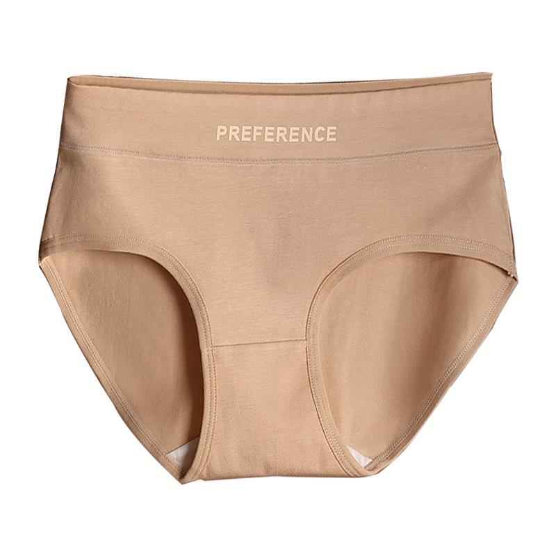 Women's Spring and Summer Cotton Anti-bacterial Skin Friendly Breathable Mid Waist Briefs