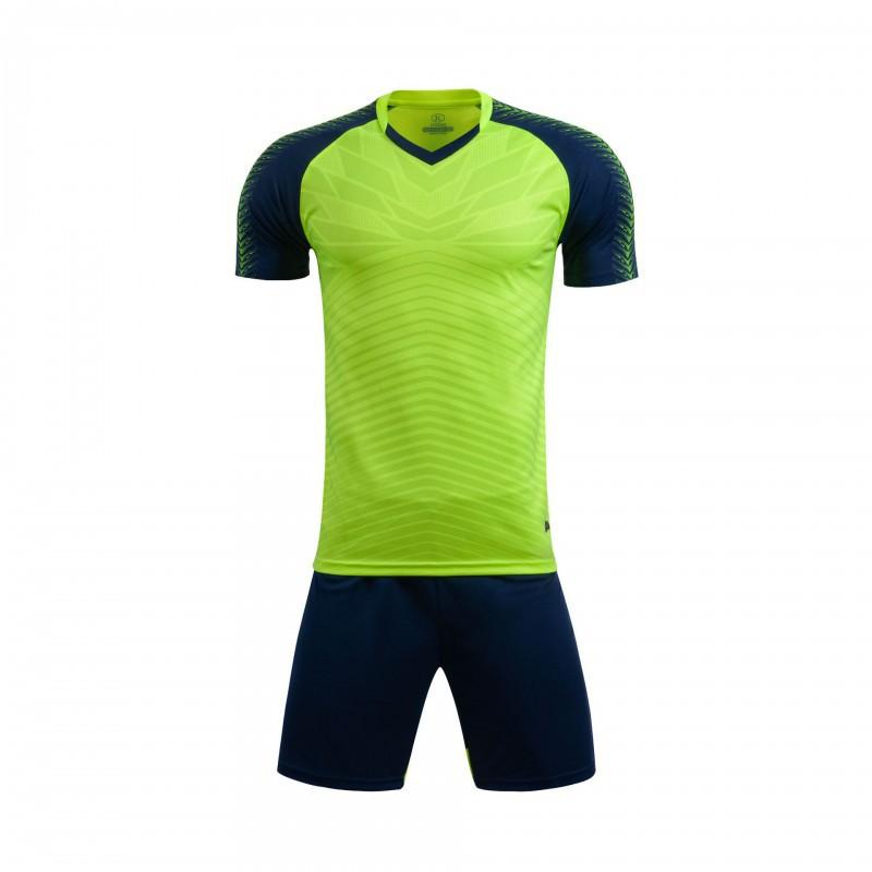 

Adult Football Suit Team Training Competition Breathable Quick-drying Men s Short-sleeved Fluorescent Color 5XL
