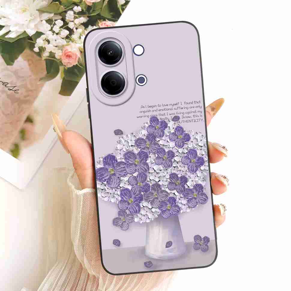 For Vivo Y05 4G 6.74" Case Silicone Back Cover Shockproof For Vivo Y11D VIVO Y05 4G Populairly Painted Butterflies Phone Cases