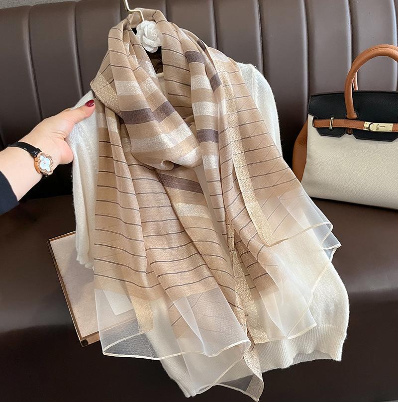 Silk Wool Scarf Shawls and Wraps for Women Foulard Headkerchief Luxury Brand Hijab New Lady Pashmina Scarves Bandana Poncho