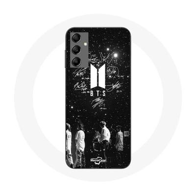 Hoesje - Maniacase - Samsung Galaxy A14 5G - Flexibel - Zwart - BTS Signature Leden