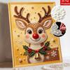 Christmas Pearl Painting Kit Handmade DIY Reindeer Mistletoe Bell Home Decoration Painting
