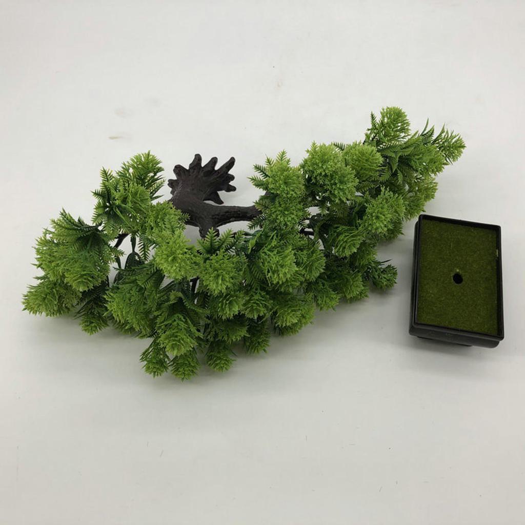 Small Artificial Bonsai Pine Tree Simulation Potted Plants Desktop Display Tree for Windowsill Home Office Decoration Ornaments