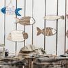 Wooden Fish Wall Decor Beach Nautical Coastal Theme Fish Wall Sculpture Wood School of Fish Wall Art Lake House Ocean Decor Vintage Ornaments