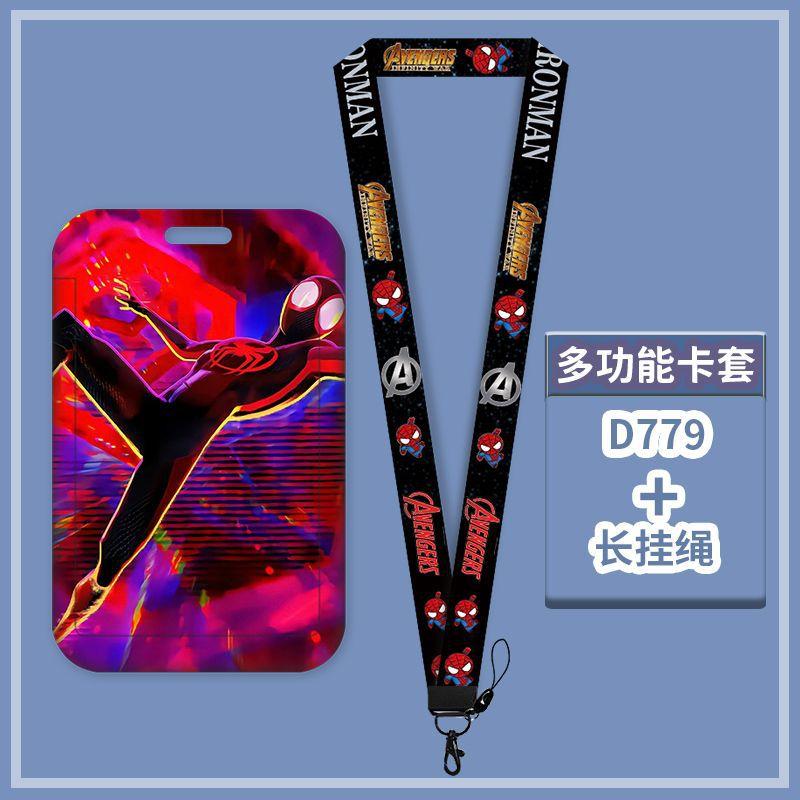 Anime Characters Card Holder Lanyard Keychain ID Credit Bus Card Cover Hang Rope Lariat Lanyard Key Rings Fans Gifts