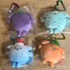 10CM Soda Color Fruity Pudding Dog Plush Toy Keychain  Pompompurin Eggplant Orange Soft Stuffed Doll Pendant Girls Gift