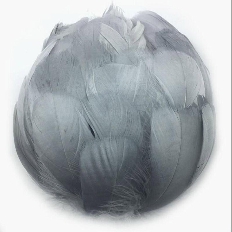 Colorful Party Feathers Craft Natural Goose Feather For Diy Home Decor White Wedding Feathers 100Pcs/Pack Garment Accessories