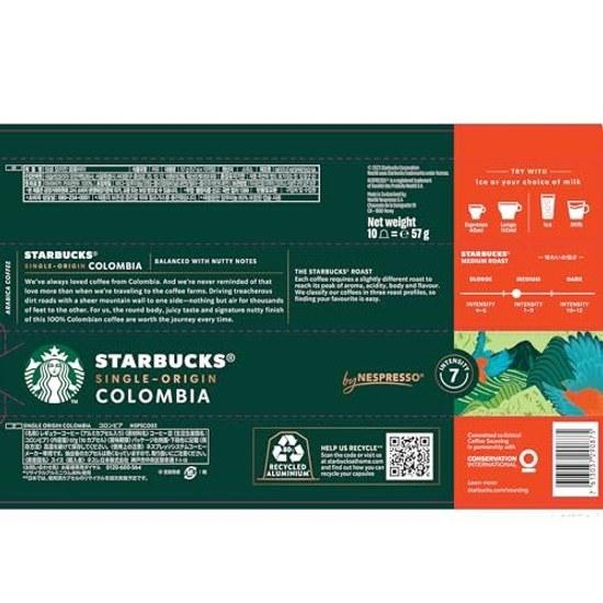 Starbucks Nespresso Exclusive Capsules 6 Variety Assortment Regular CoffeeCoffee GroundsBlack Coffee